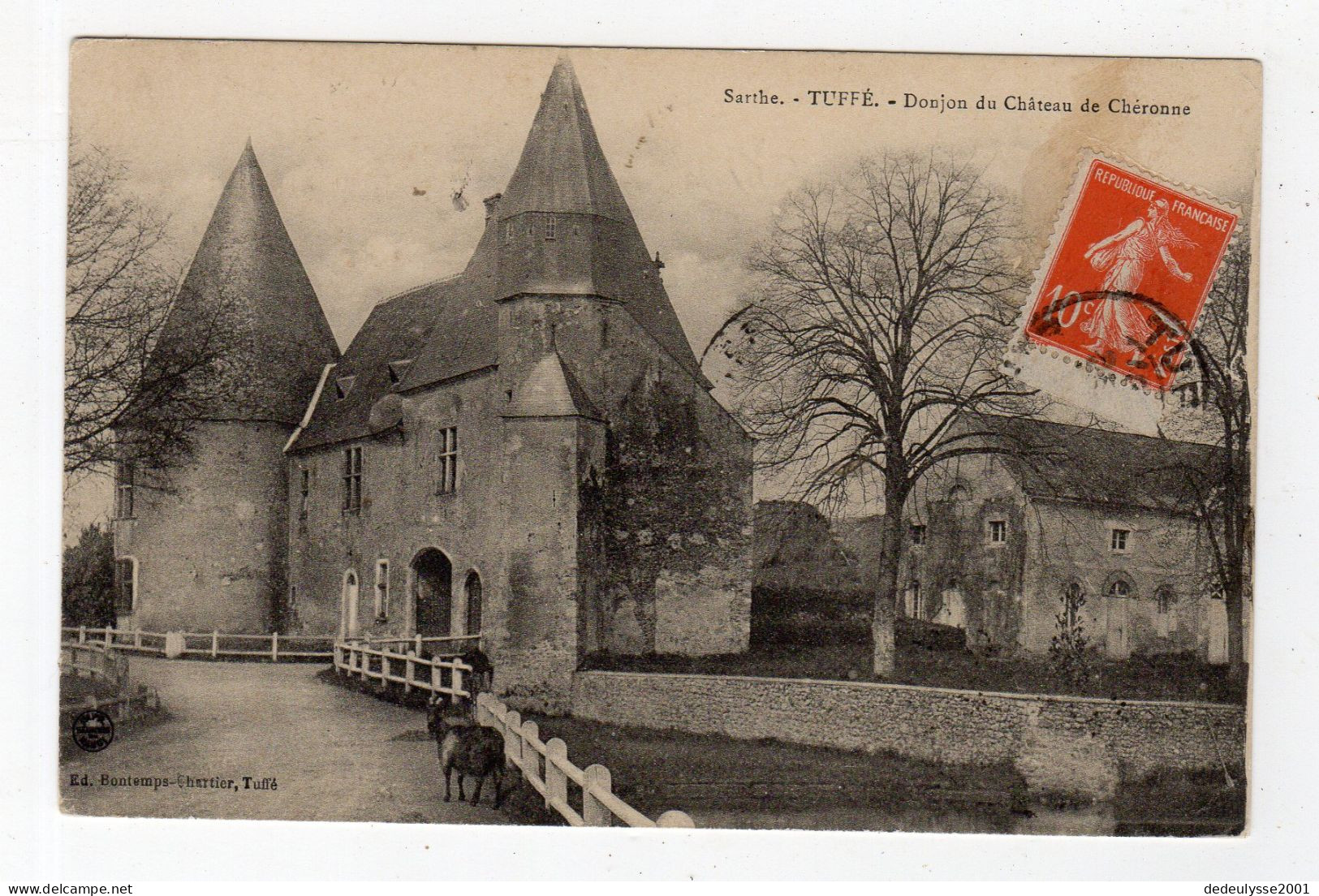 Mar23  7292869    Tuffé  Donjon Du Château De Chéronne - Tuffe