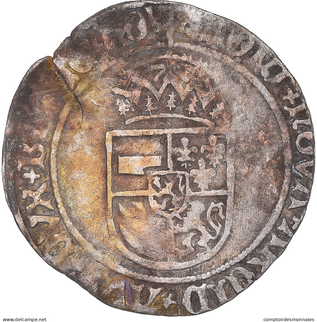 Monnaie, Pays-Bas Espagnols, Charles Quint, Patard, 1499, Dordrecht, TB+, Billon - …-1795 : Oude Periode