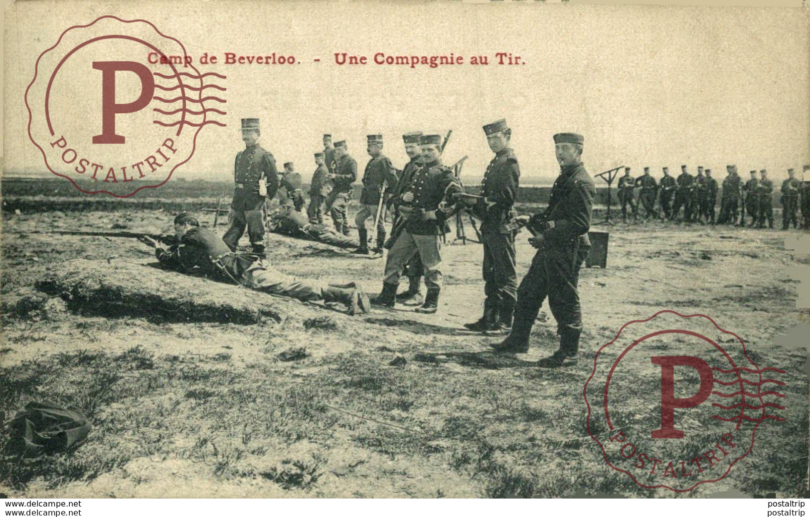 UNE COMPAGNIE AU TIR - Camp De BEVERLOO KAMP LEOPOLDSBURG BOURG LEOPOLD WWICOLLECTION - Leopoldsburg (Camp De Beverloo)