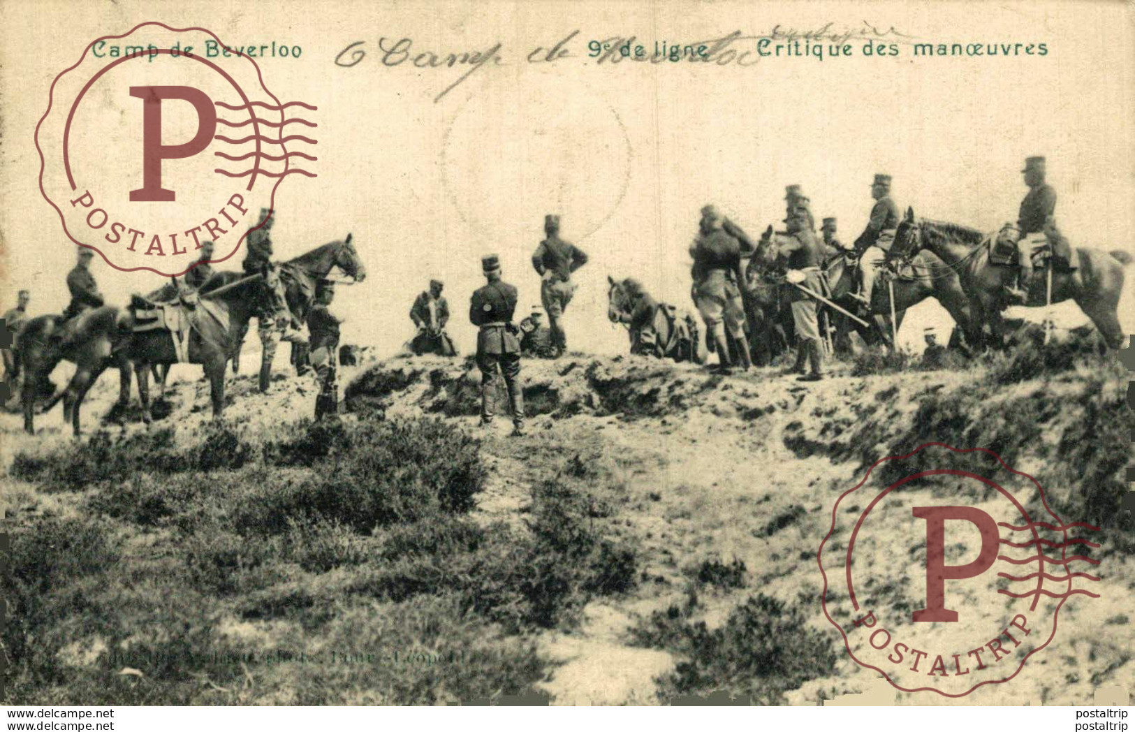 9º DE LIGNE, CRITIQUE DES MANOEUVRES - Camp De BEVERLOO KAMP LEOPOLDSBURG BOURG LEOPOLD WWICOLLECTION - Leopoldsburg (Camp De Beverloo)