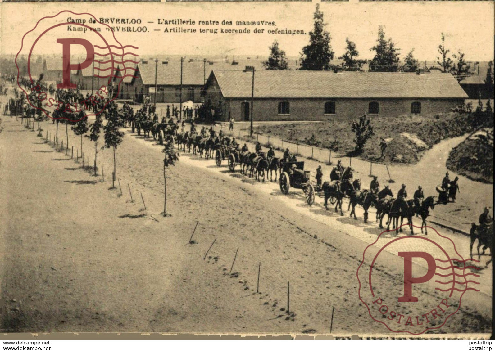 L'ARTILLERIE RENTRE DES MANOEUVRES - Camp De BEVERLOO KAMP LEOPOLDSBURG BOURG LEOPOLD WWICOLLECTION - Leopoldsburg (Camp De Beverloo)