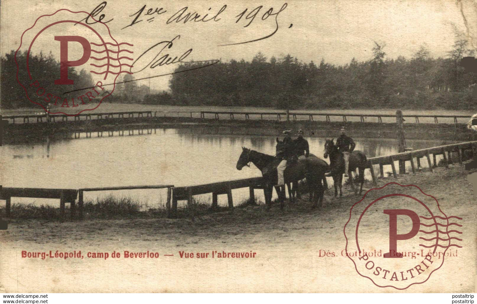 VUE SUR L'ABREUVOIR - Camp De BEVERLOO KAMP LEOPOLDSBURG BOURG LEOPOLD WWICOLLECTION - Leopoldsburg (Camp De Beverloo)