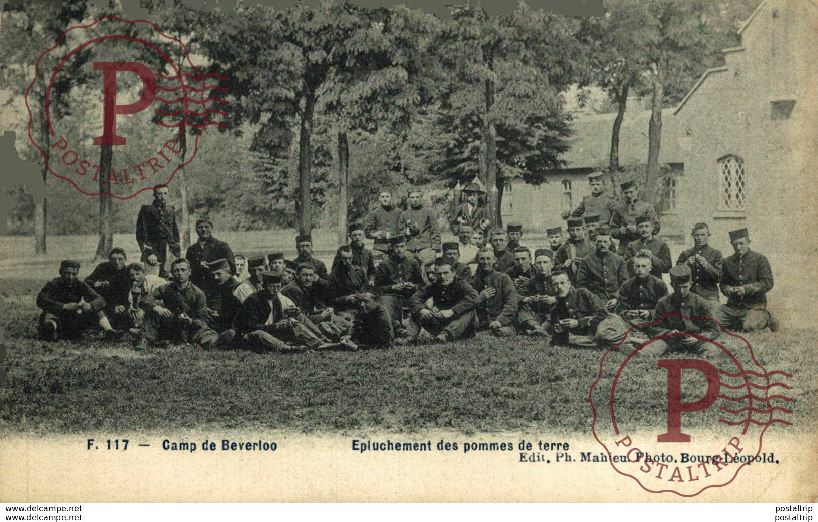 EPLUCHEMENT DES POMMES DE TERRE - Camp De BEVERLOO KAMP LEOPOLDSBURG BOURG LEOPOLD WWICOLLECTION - Leopoldsburg (Camp De Beverloo)