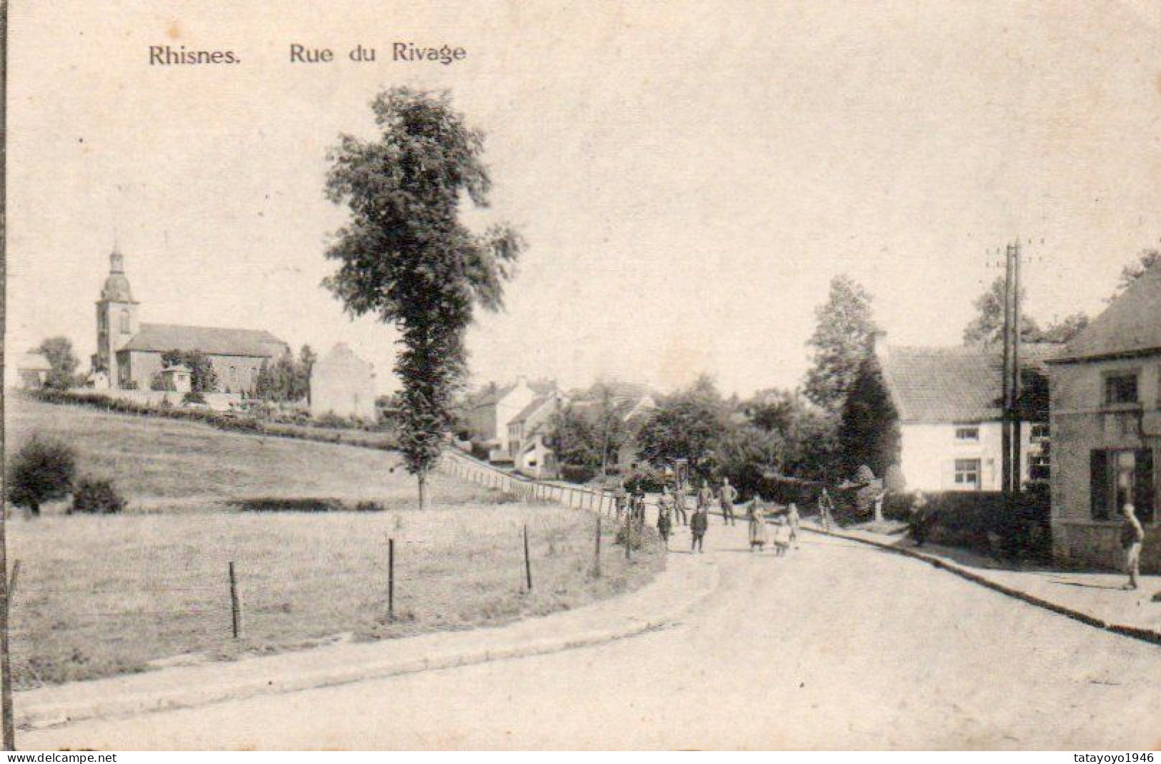 Rhines  Rue Du Village Animée N'a Pas Circulé - La Bruyère