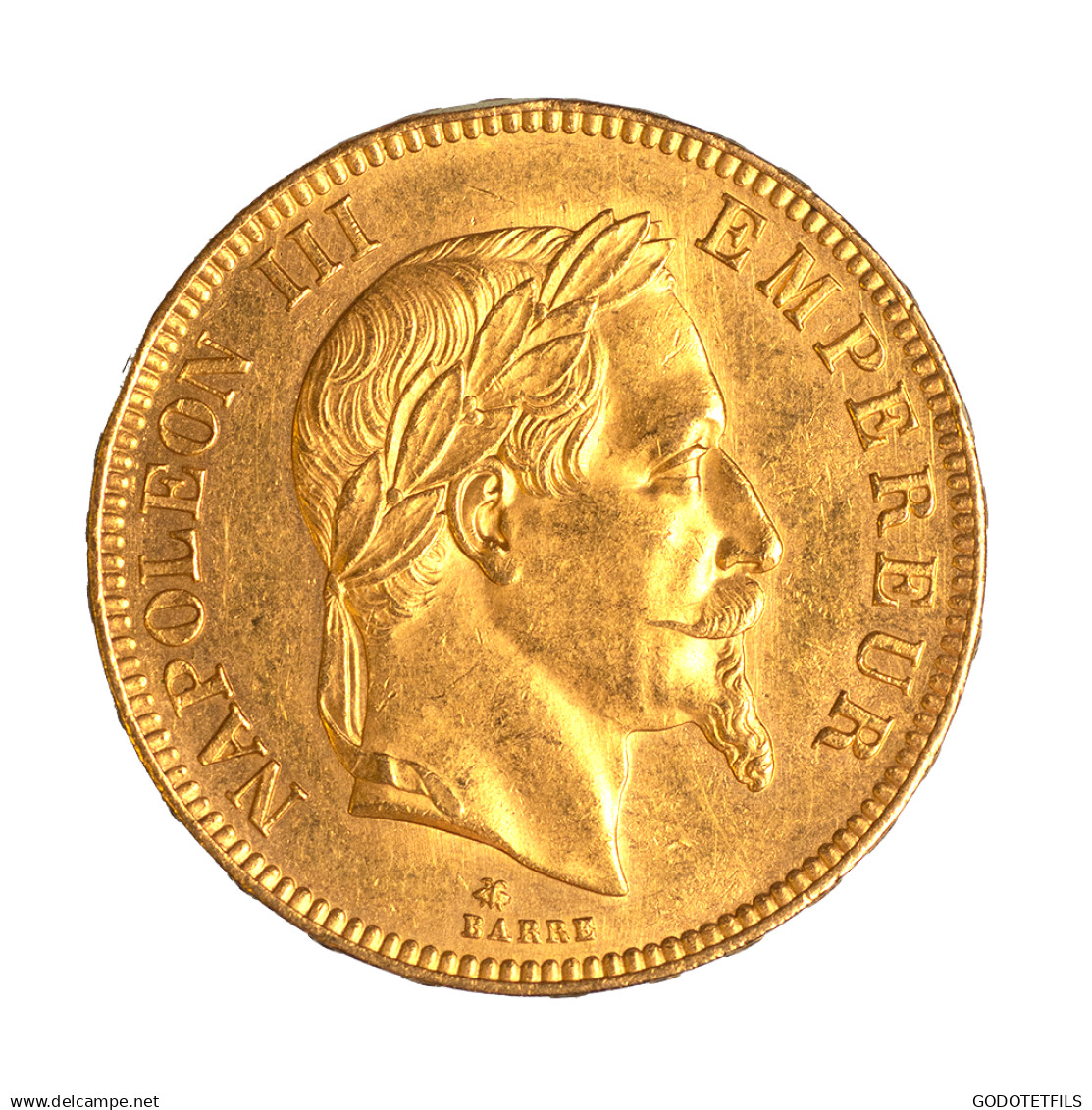 Second-Empire-100 Francs Napoléon III, Tête Laurée 1869 Paris - 100 Francs-or