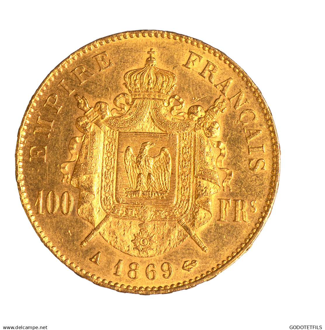 Second-Empire-100 Francs Napoléon III, Tête Laurée 1869 Paris - 100 Francs (oro)