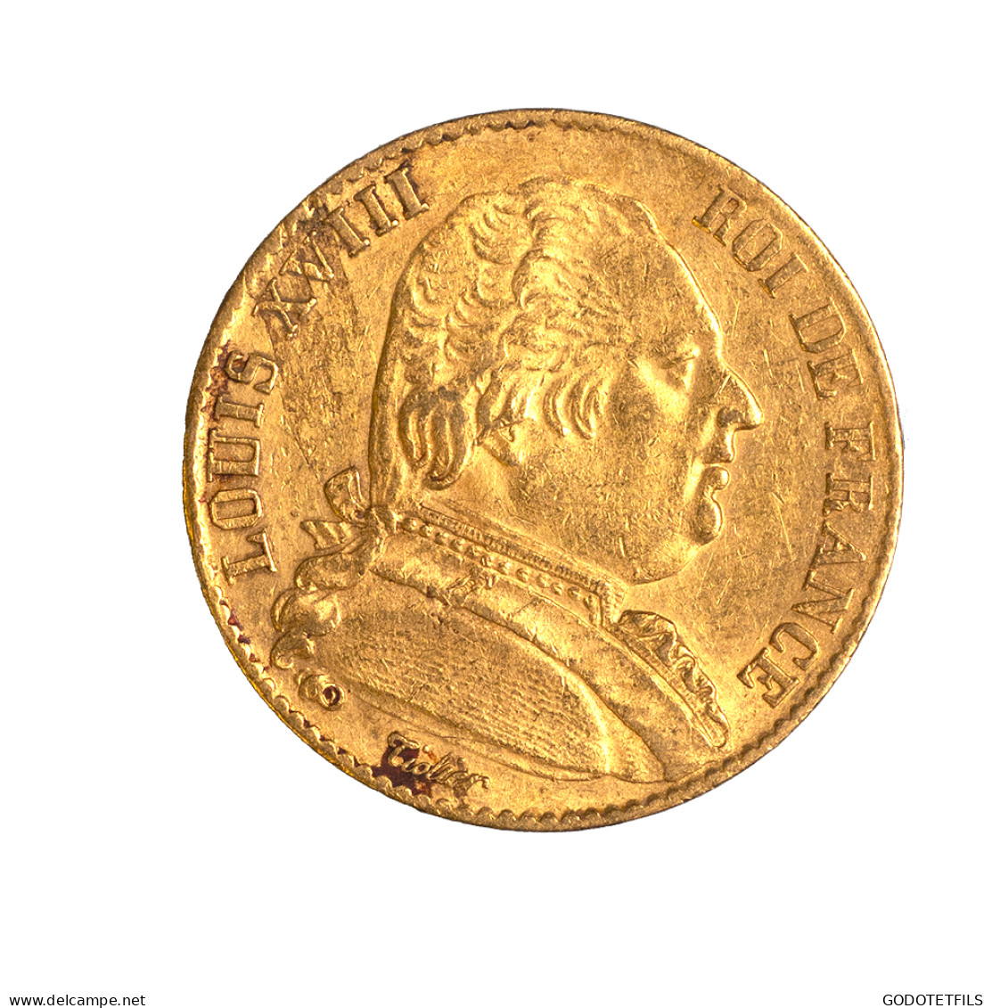 Louis XVIII-20 Francs 1814 Paris - 20 Francs (oro)