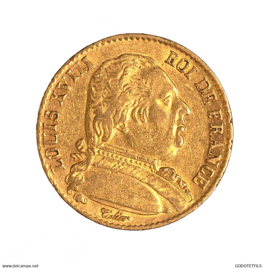 Louis XVIII-20 Francs 1814 Paris - 20 Francs (oro)