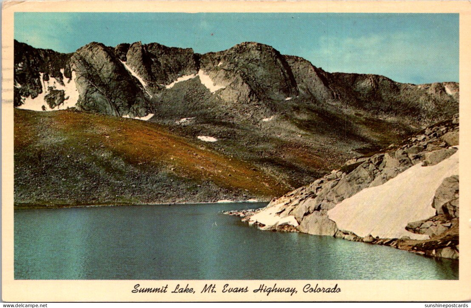 Colorado Mount Evans Highway Summit Lake 1968 - Rocky Mountains