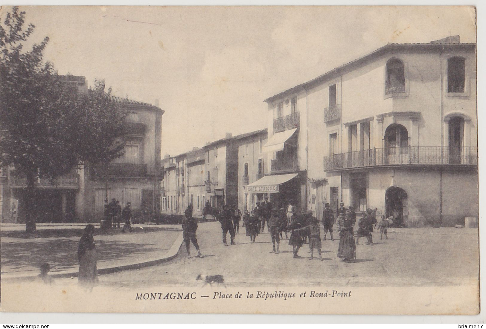 MONTAGNAC  Place De La République Et Rond-Point - Montagnac