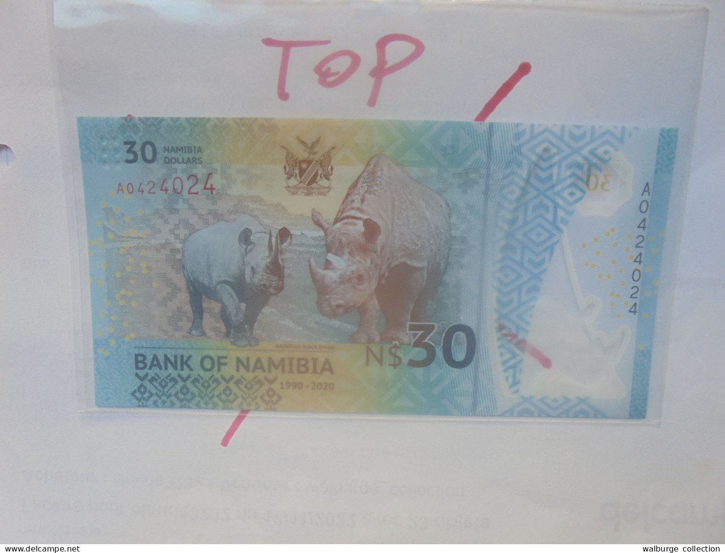 NAMIBIE 30$ 2020 Neuf/UNC (B.29) - Namibië