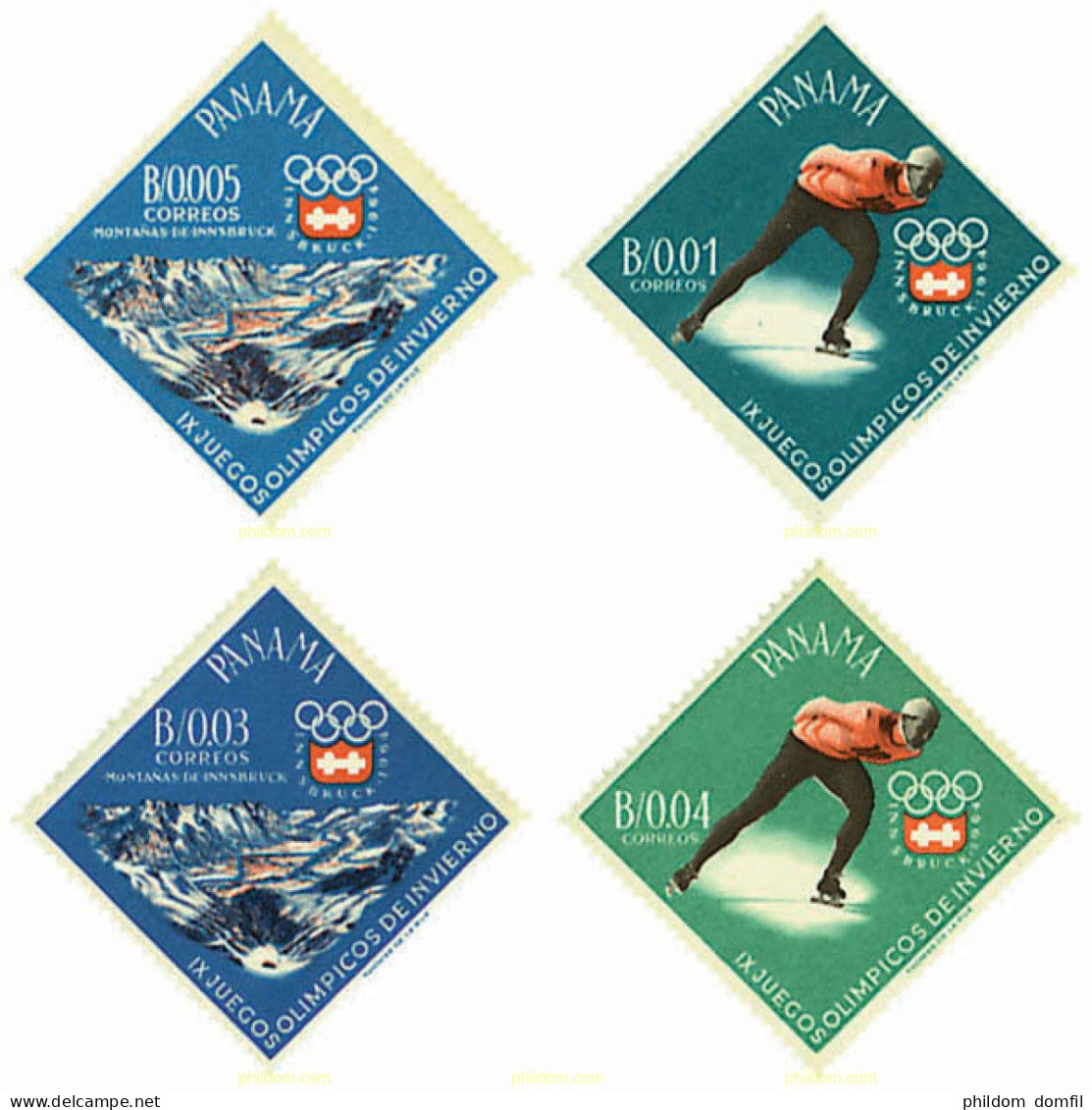 350078 MNH PANAMA 1963 9 JUEGOS OLIMPICOS DE INVIERNO. INNSBRUCK 1964 - Winter 1964: Innsbruck