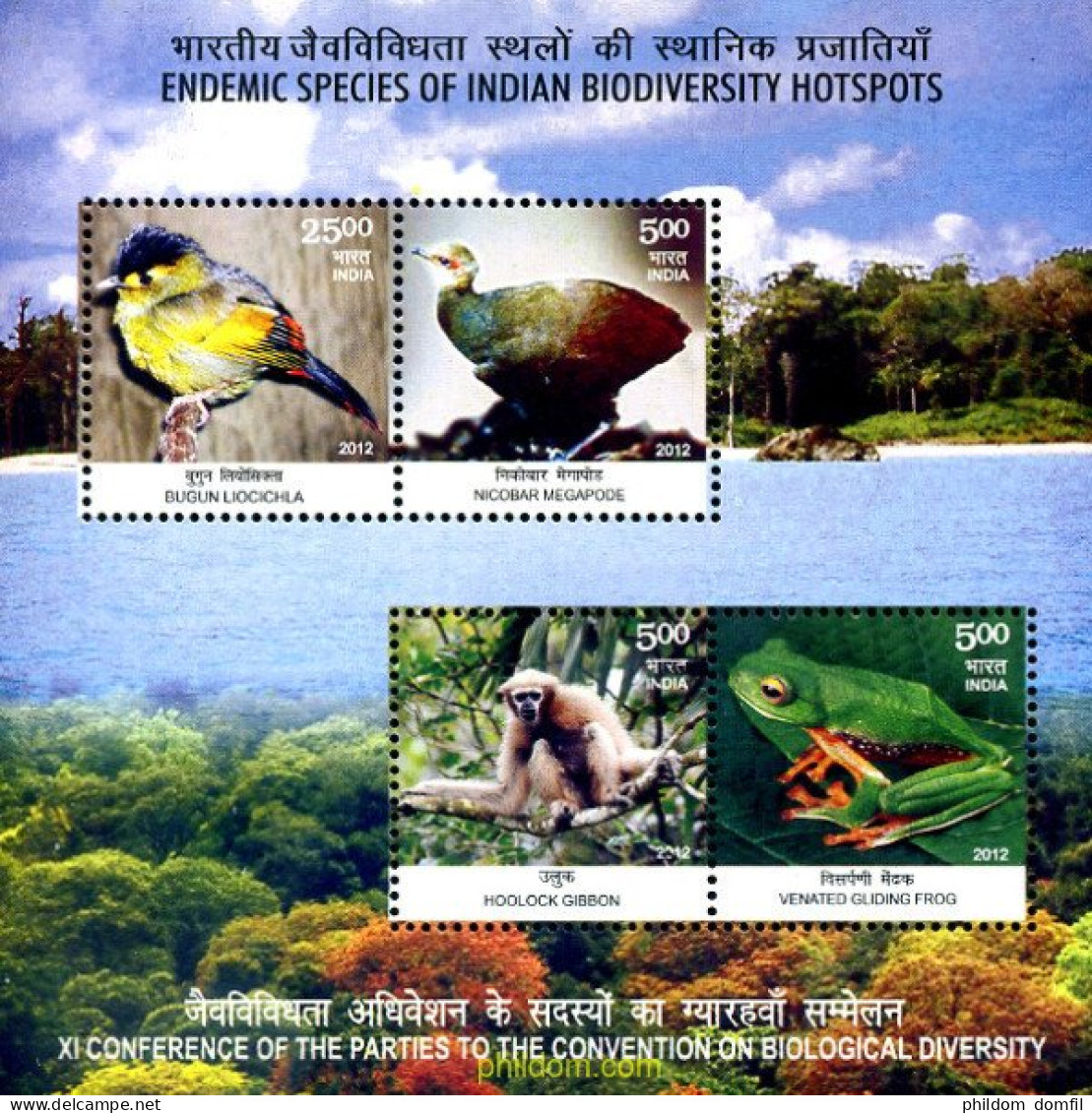 293228 MNH INDIA 2012 - Chimpancés