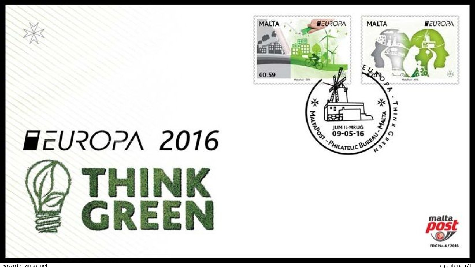 Malte°FDC - Europa - Think Green 2016 - Acqua