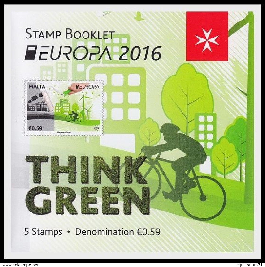 Malte** Carnet / Boekje / Booklet - Europa - Think Green 2016 - Eau