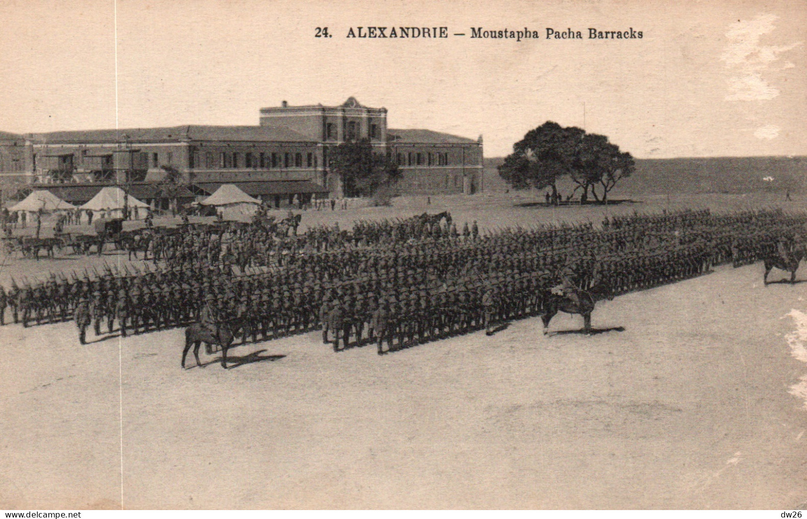 Caserne Egypte - Alexandrie: Moustapha Pacha Barracks (baraques) Edition P. Coustoulides - Carte N° 24 - Barracks