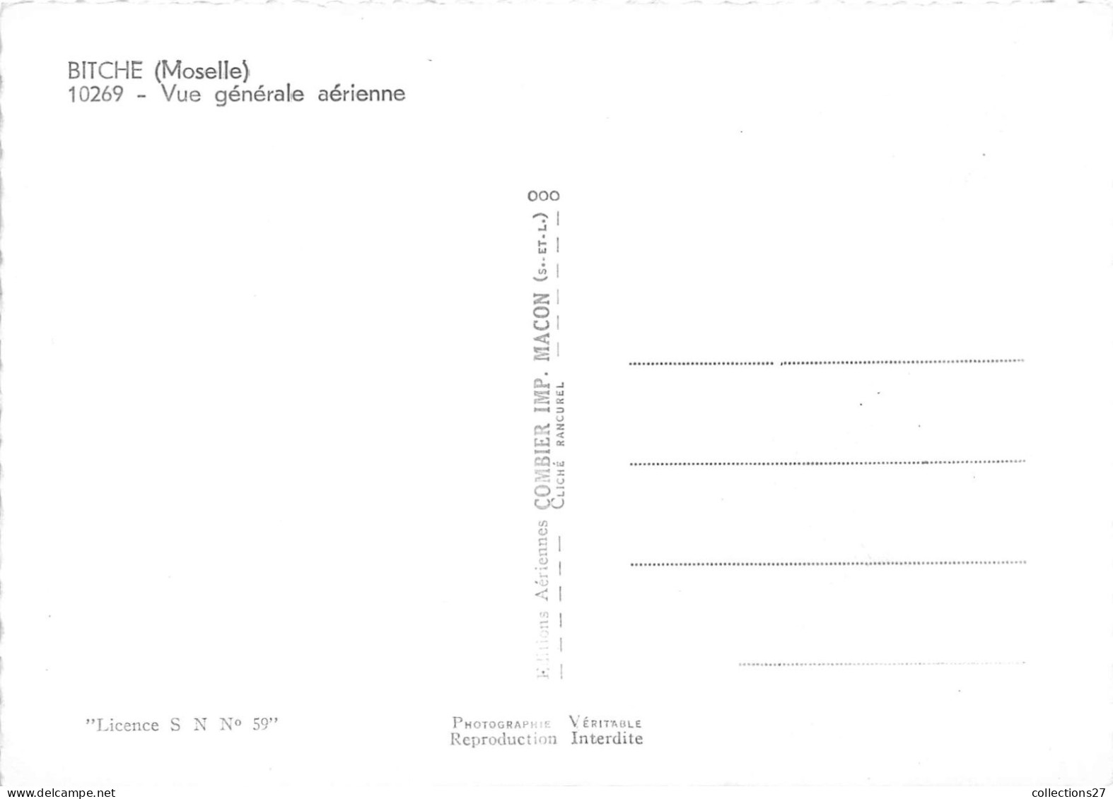 57-BITCHE-VUE GENERALE AERIENNE - Bitche