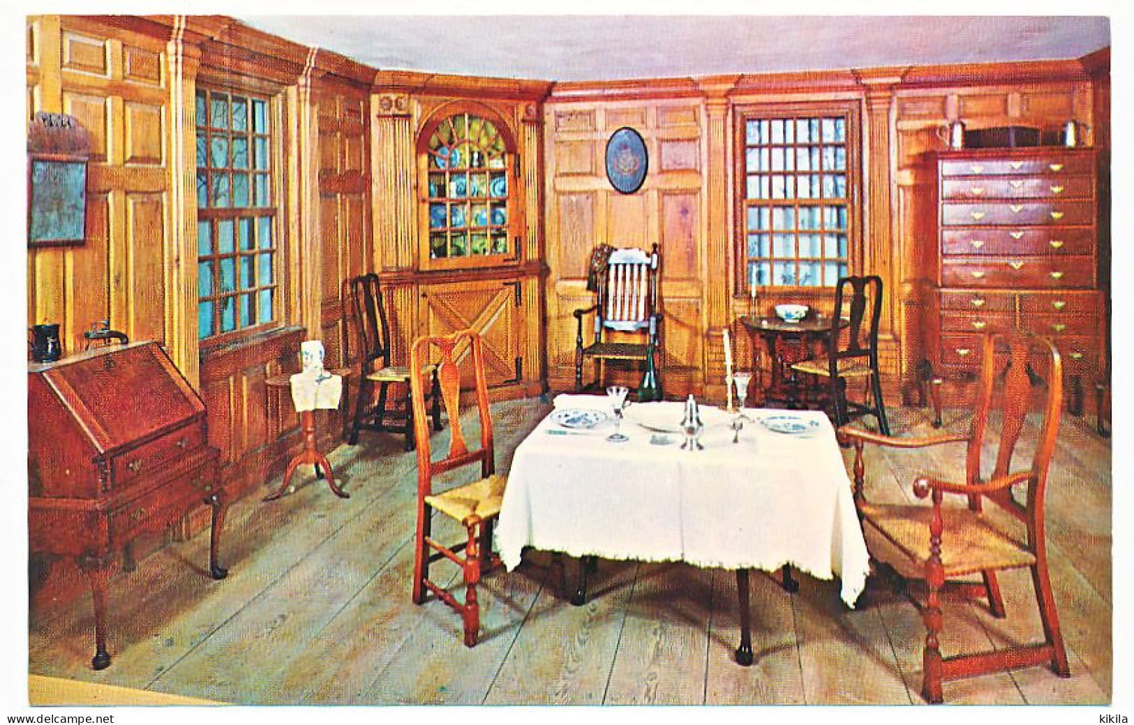 CPSM 9 X 14 USA Etats Unis (78) Massachusetts SPRINGFIELD Paneled Parlor From Reuben Bliss House, Built About 1753 - Springfield