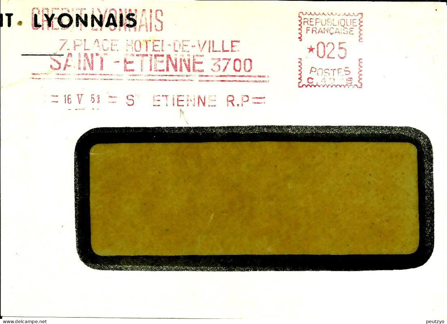 Lettre   EMA  Havas C 1961  Credit Lyonnais Banque 42 Saint Etienne C24/24 - Autres & Non Classés