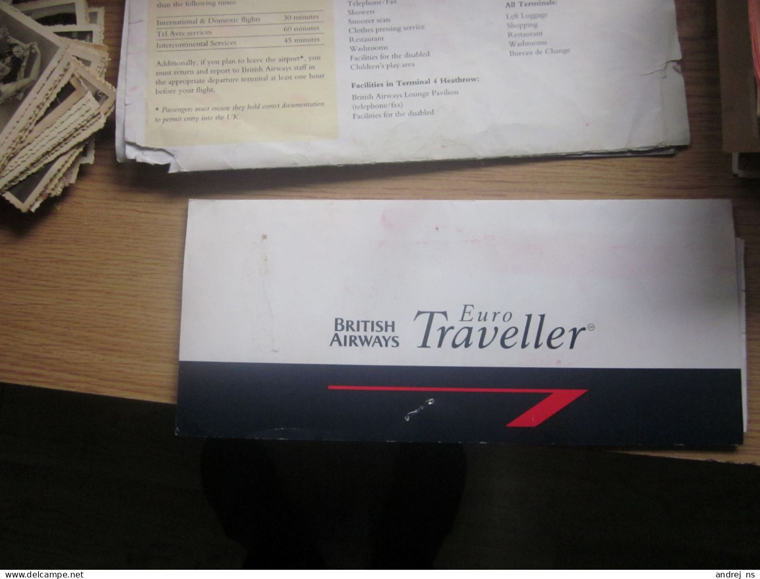 British Airways Euro Traveller - Instapkaart