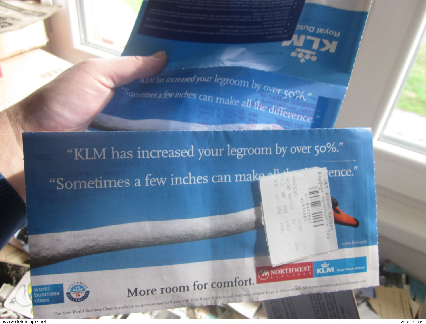 KLM Travel Documents - Cartes D'embarquement