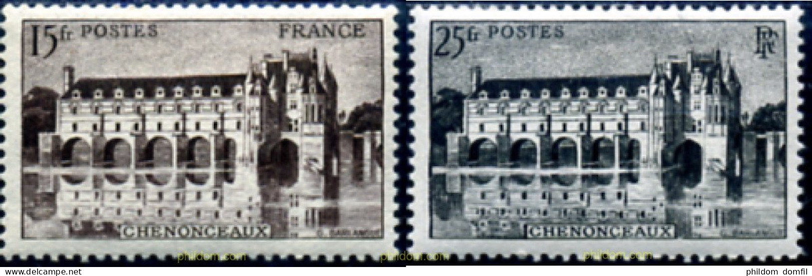 148160 MNH FRANCIA 1944 CASTILLOS - Châteaux