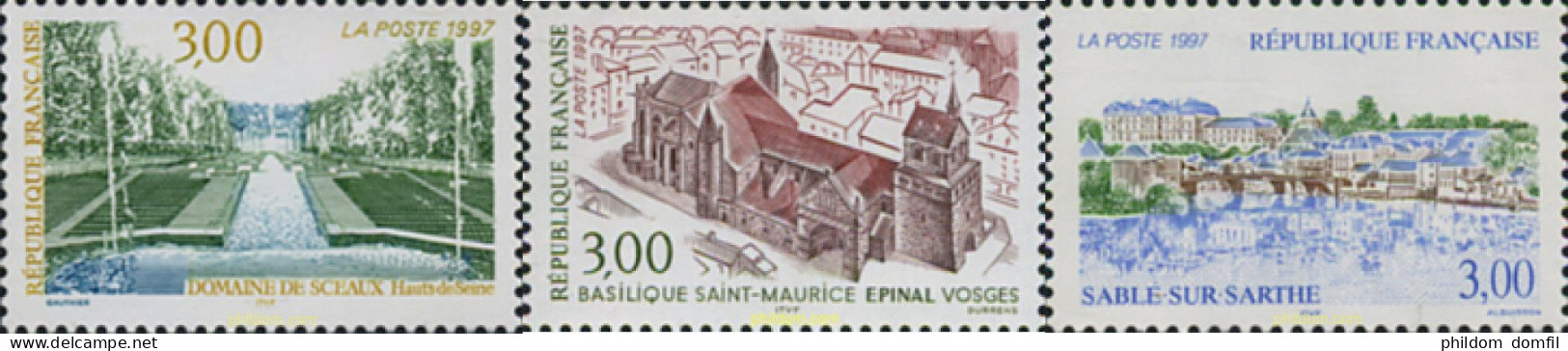 124496 MNH FRANCIA 1997 TURISMO - Châteaux