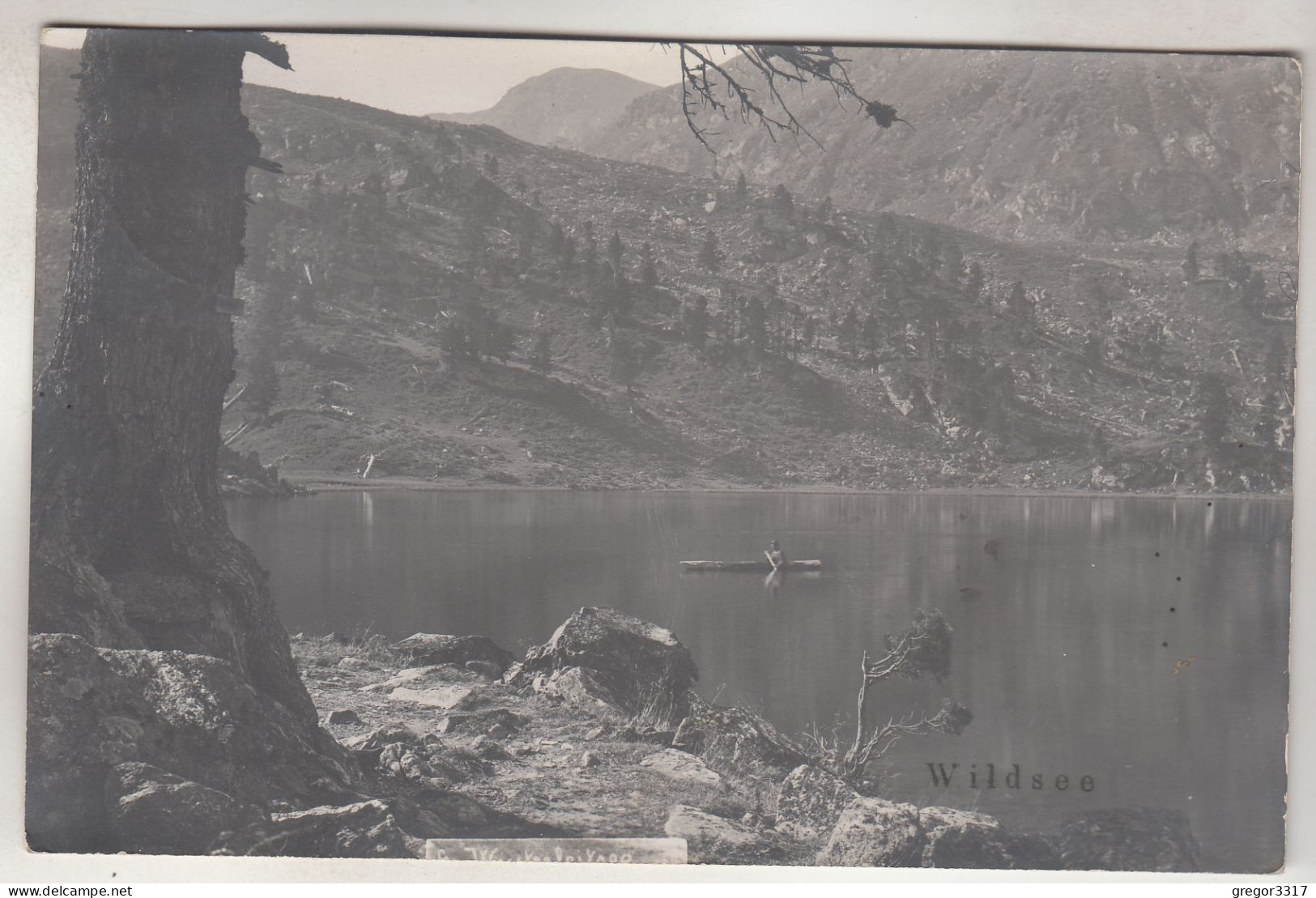 C6627) WILDSEE - Schöne Alte FOTO AK Mit Ruderboot - Gel. OBDACH 1913 - Obdach