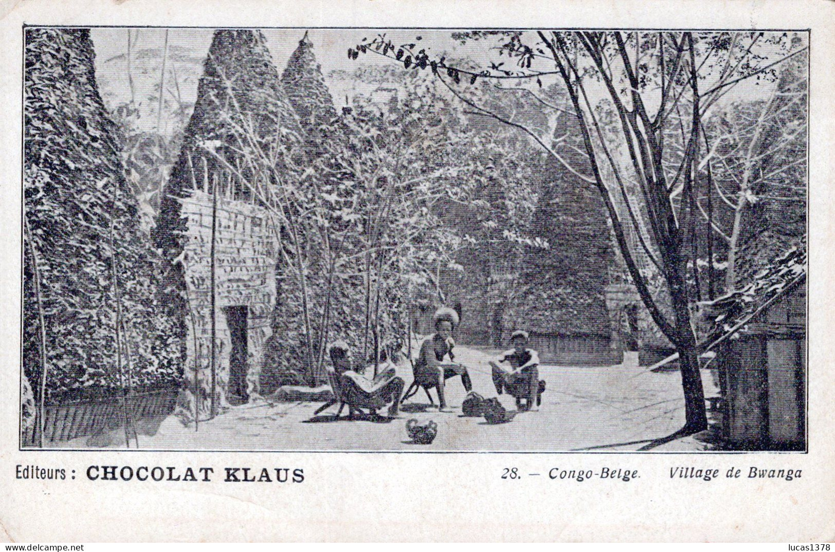 CONGO BELGE / VILLAGE DE BWANGA / CHOCOLAT KLAUS - Congo Belge