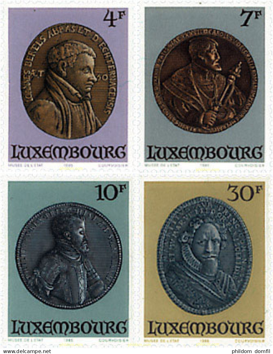 97608 MNH LUXEMBURGO 1985 MEDALLAS - Autres & Non Classés