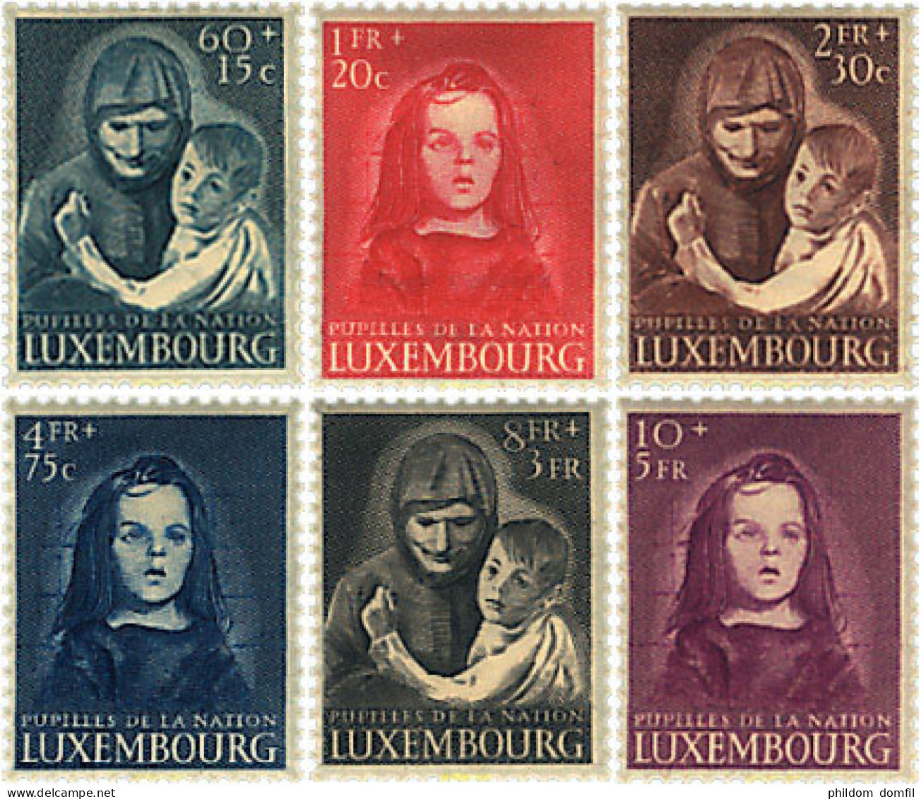 339413 MNH LUXEMBURGO 1950 PRO HUERFANOS DE GUERRA - Sonstige & Ohne Zuordnung