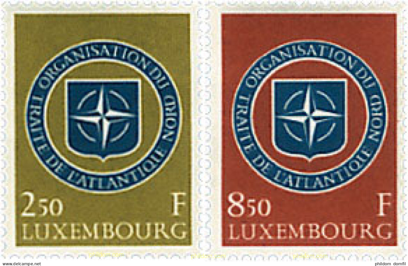 97297 MNH LUXEMBURGO 1959 10 ANIVERSARIO DE LA OTAN - Autres & Non Classés