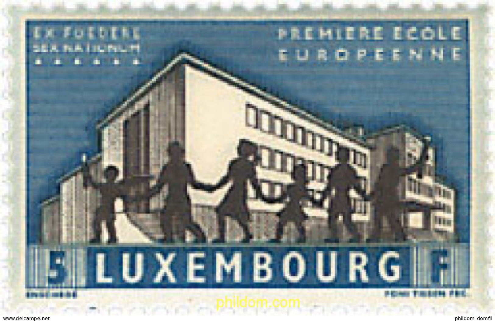 97302 MNH LUXEMBURGO 1960 INAUGURACION DE LA PRIMERA ESCUELA EUROPEA - Autres & Non Classés