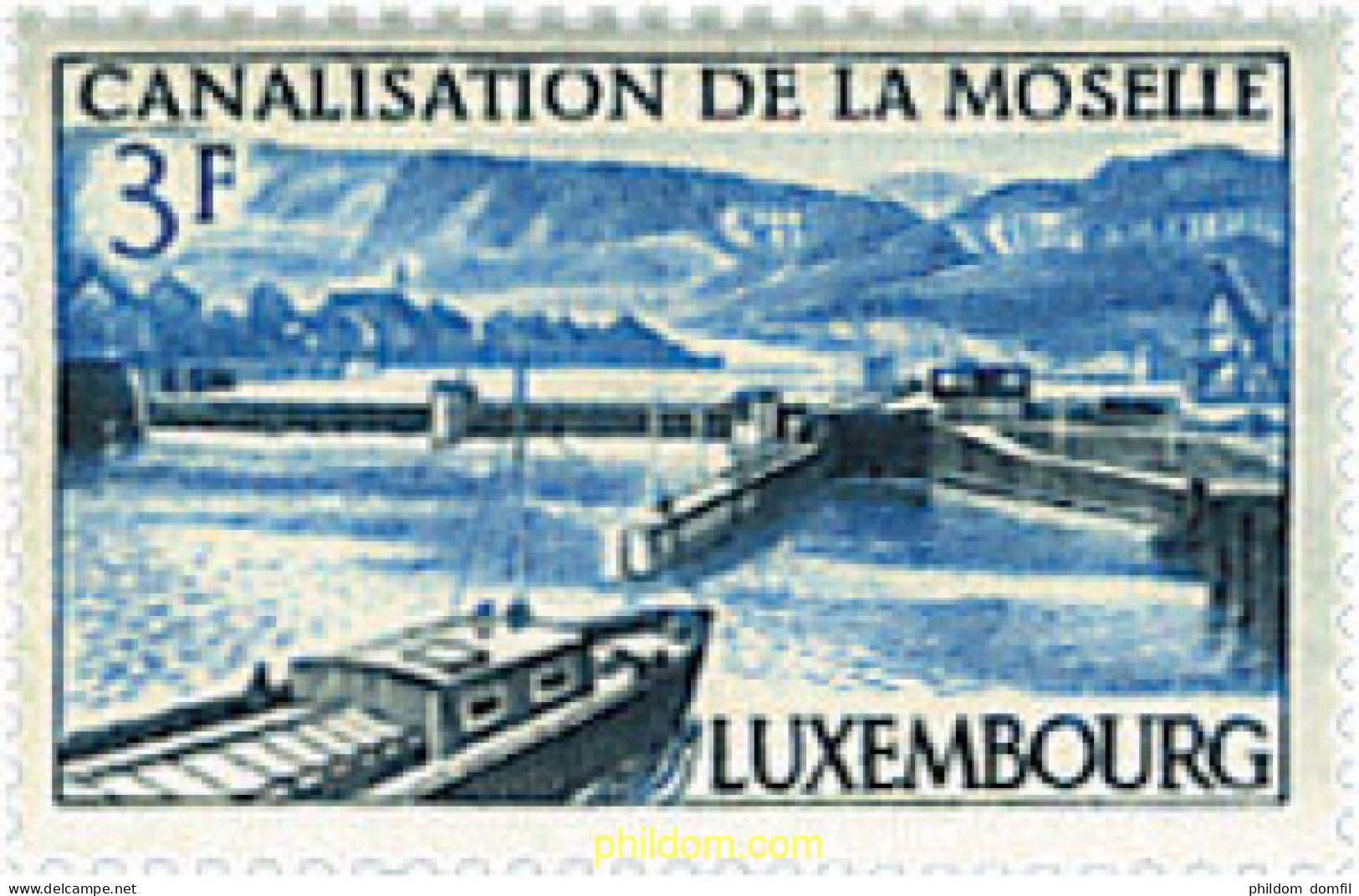 97328 MNH LUXEMBURGO 1964 CANALIZACION DE LA MUSELA - Autres & Non Classés