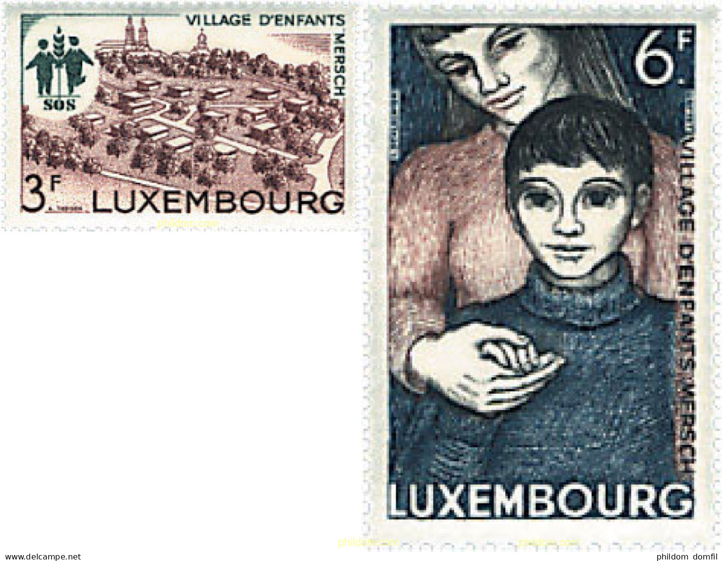 97414 MNH LUXEMBURGO 1968 CIUDAD INFANTIL DE MERSCH - Other & Unclassified