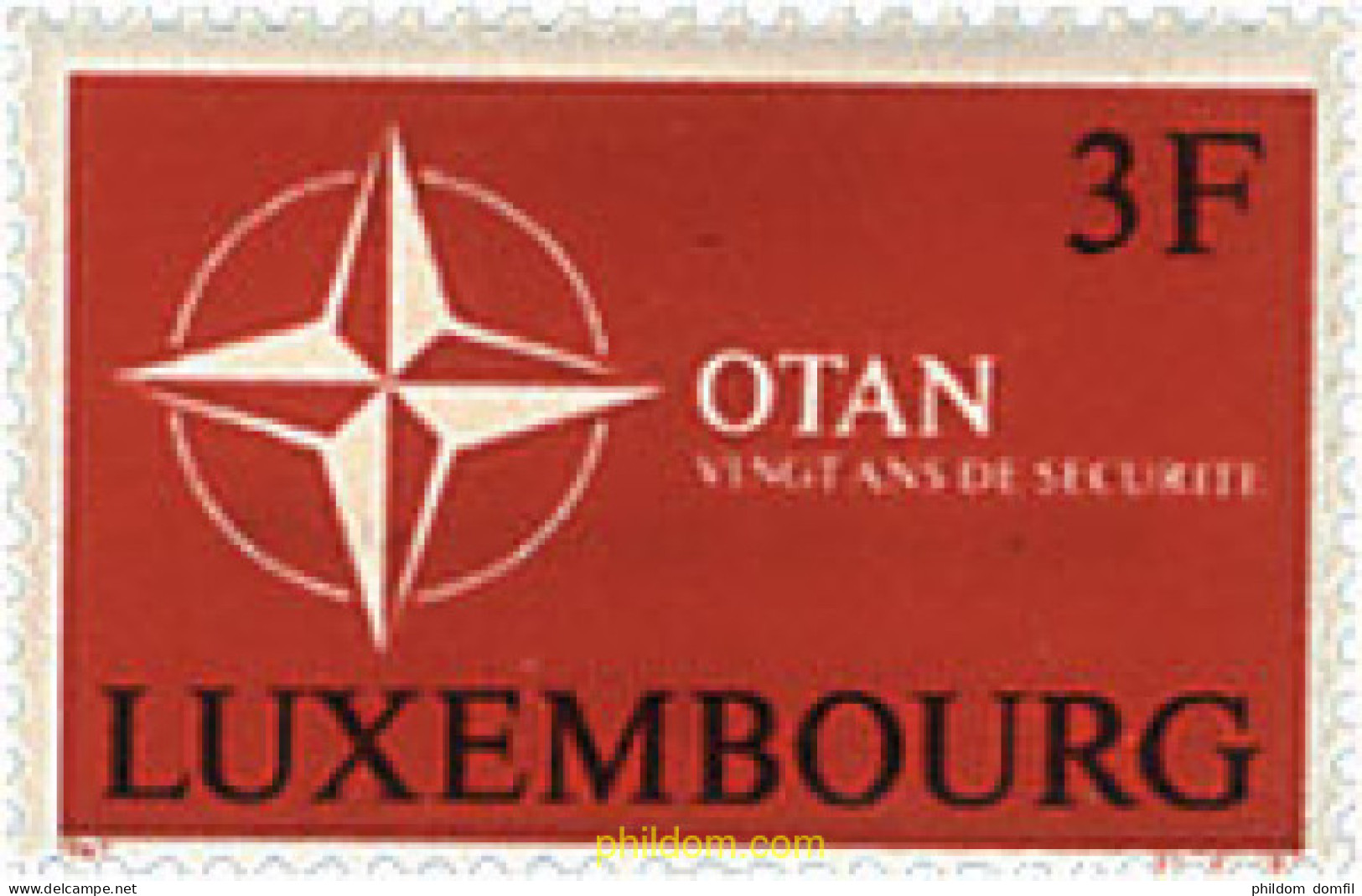 97423 MNH LUXEMBURGO 1969 20 ANIVERSARIO DE LA OTAN - Otros & Sin Clasificación