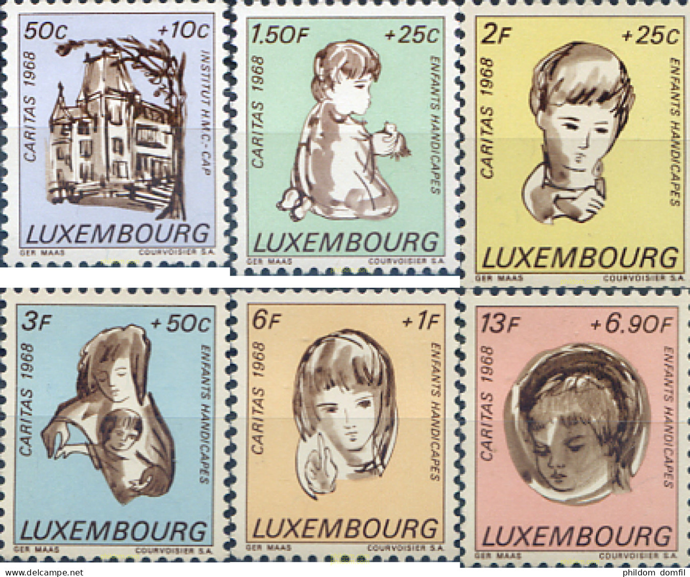 97417 MNH LUXEMBURGO 1968 CARITAS - Other & Unclassified