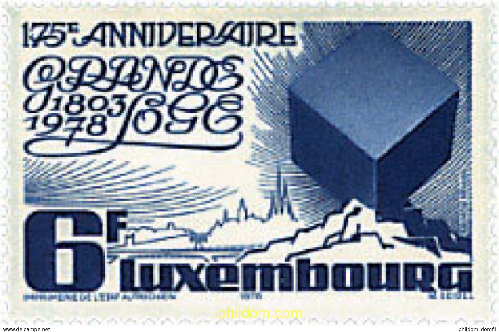 97534 MNH LUXEMBURGO 1978 175 ANIVERSARIO DE LA LOGIA DE LUXEMBURGO - Andere & Zonder Classificatie