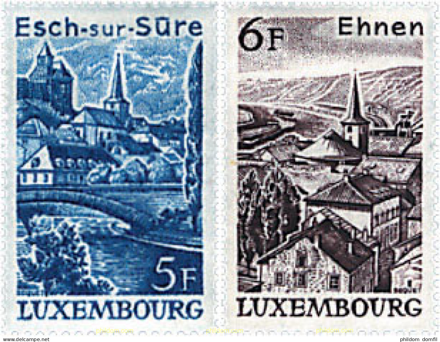 97518 MNH LUXEMBURGO 1977 VISTAS DE LUXEMBURGO - Other & Unclassified