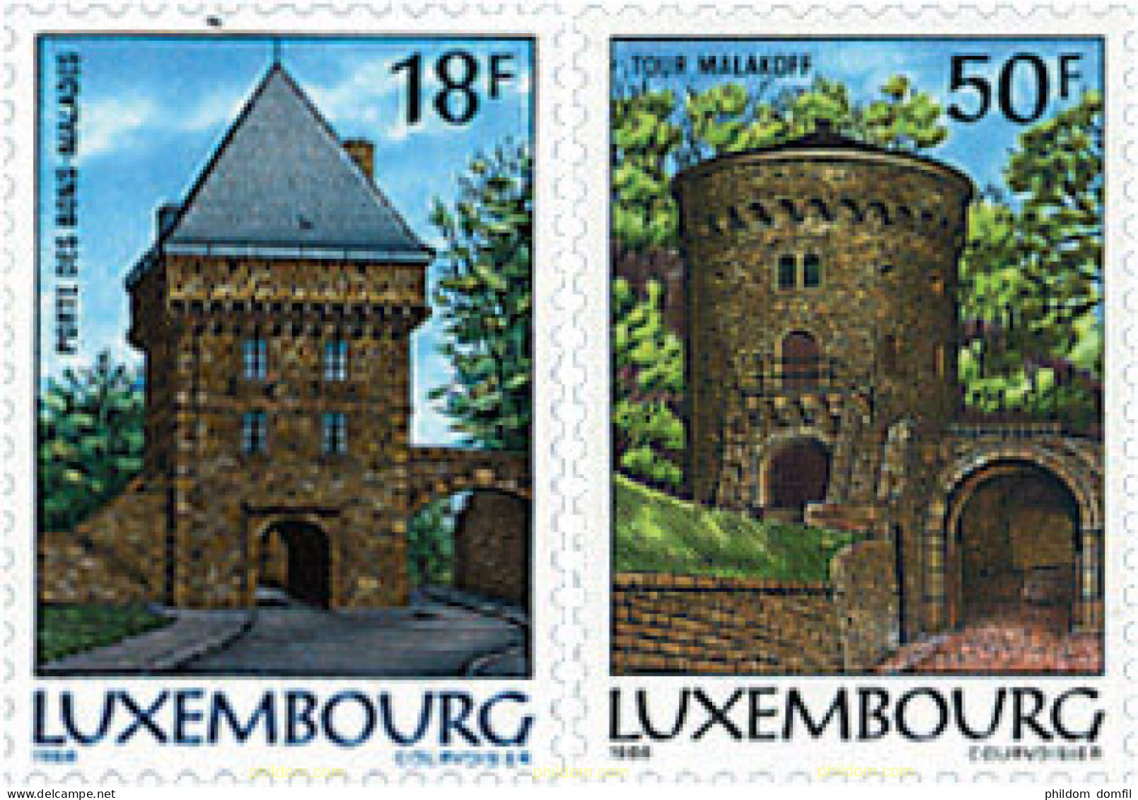 218713 MNH LUXEMBURGO 1986 FORTIFICACIONES DE LUXEMBURGO - Other & Unclassified