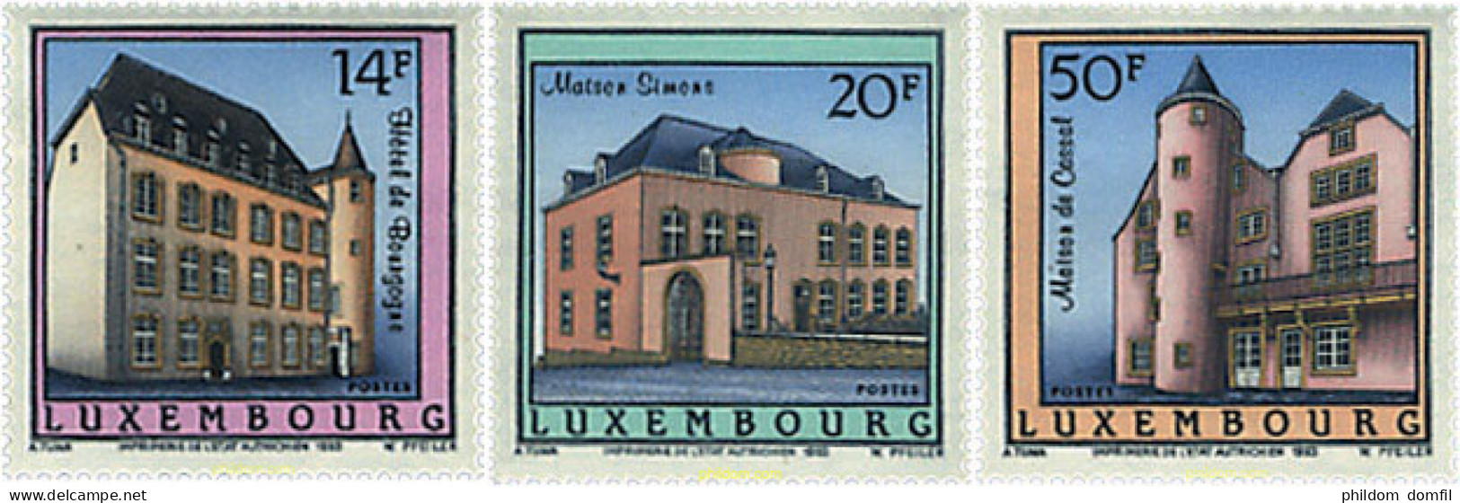 99543 MNH LUXEMBURGO 1993 RESIDENCIAS SEÑORIALES - Other & Unclassified