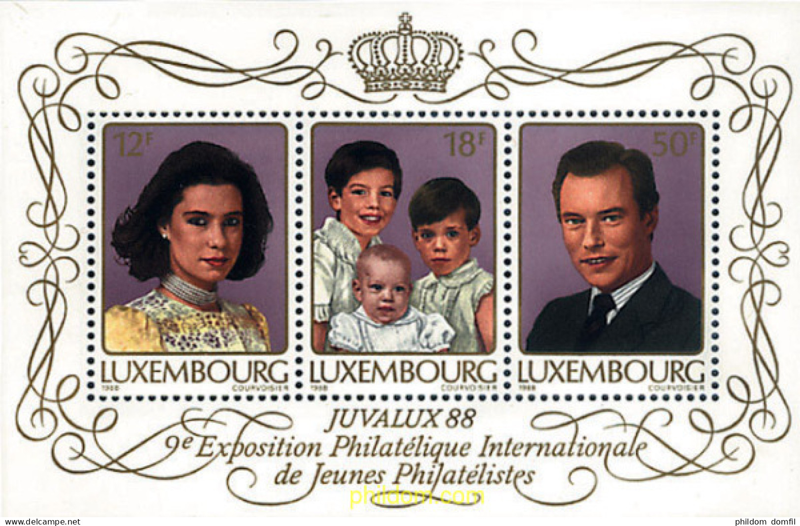 97747 MNH LUXEMBURGO 1988 JUVALUX 88. EXPOSICION FILATELICA INTERNACIONAL JUVENIL - Otros & Sin Clasificación