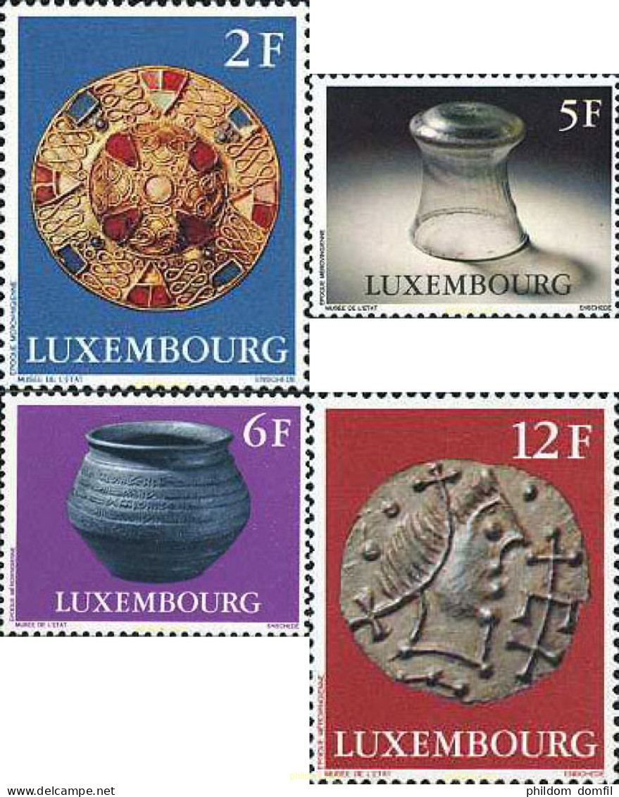 119400 MNH LUXEMBURGO 1976 OBJETOS DE LA EPOCA MEROVINGIA - Other & Unclassified