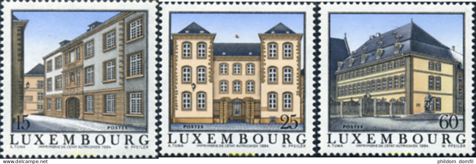 119514 MNH LUXEMBURGO 1994 VIEJOS REFUGIOS DE LUXEMBURGO - Otros & Sin Clasificación