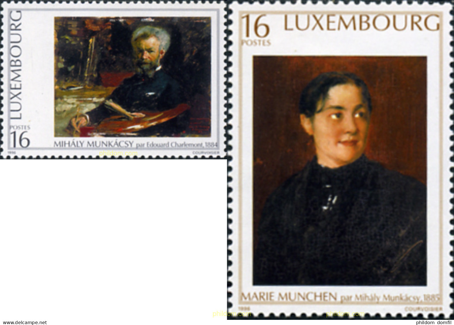 119574 MNH LUXEMBURGO 1996 HOMENAJE AL PINTOR MIHELY MUNKECSY - Sonstige & Ohne Zuordnung