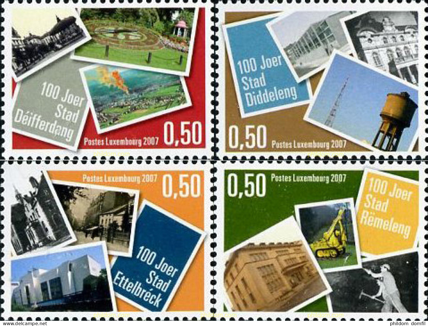 201407 MNH LUXEMBURGO 2007 CENTENARIOS - Otros & Sin Clasificación