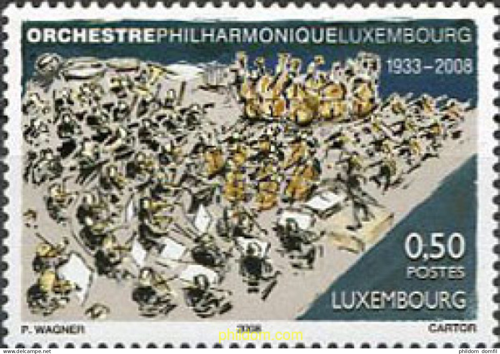 218507 MNH LUXEMBURGO 2008 ORQUESTA - Otros & Sin Clasificación