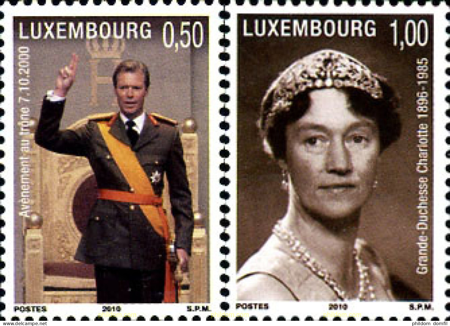 245799 MNH LUXEMBURGO 2010 10 ANIVERSARIO DE LA ASCENSION AL TRONO DEL GRAN DUQUE HENRI - Altri & Non Classificati