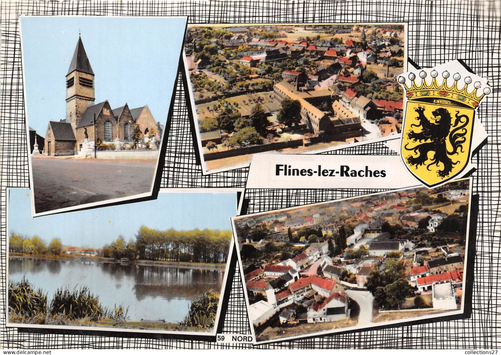 59-FLINES-LES-RACHES -MULTIVUES - Other & Unclassified