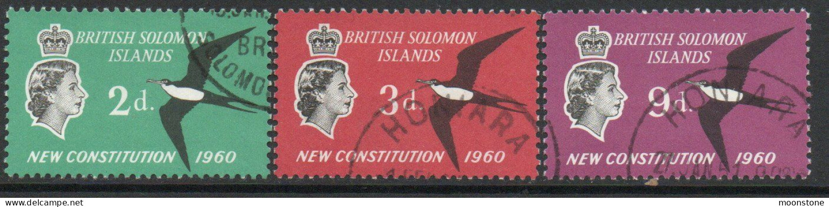 Solomon Islands 1961 Legislative Council Set Of 3, Used, SG 97/9 (BP) - Salomonen (...-1978)